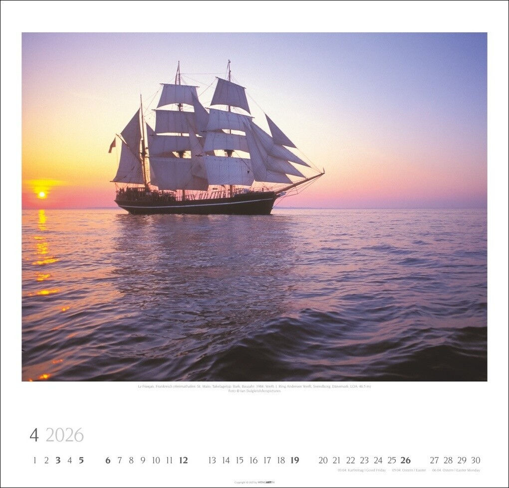 Weitere Ansicht: Tall Ships Kalender 2026