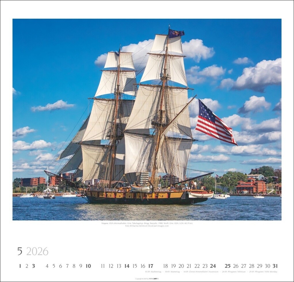 Weitere Ansicht: Tall Ships Kalender 2026