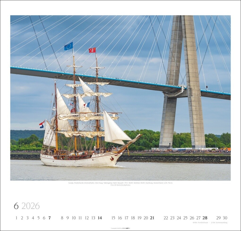 Weitere Ansicht: Tall Ships Kalender 2026