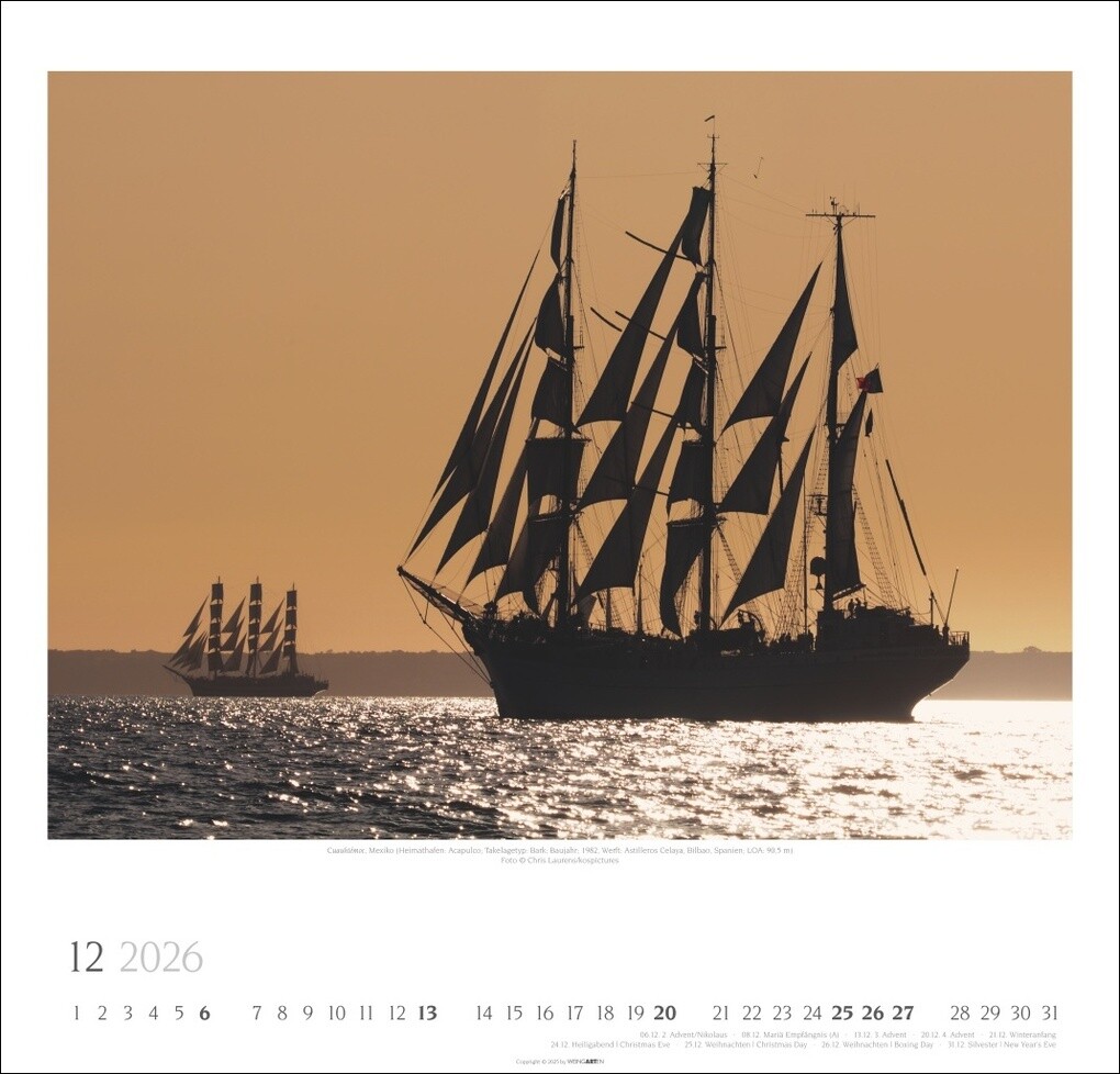 Weitere Ansicht: Tall Ships Kalender 2026