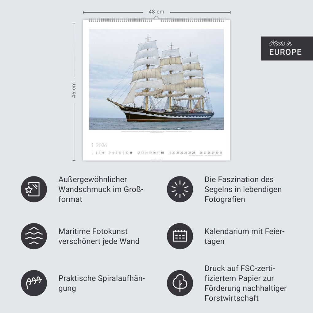 Weitere Ansicht: Tall Ships Kalender 2026