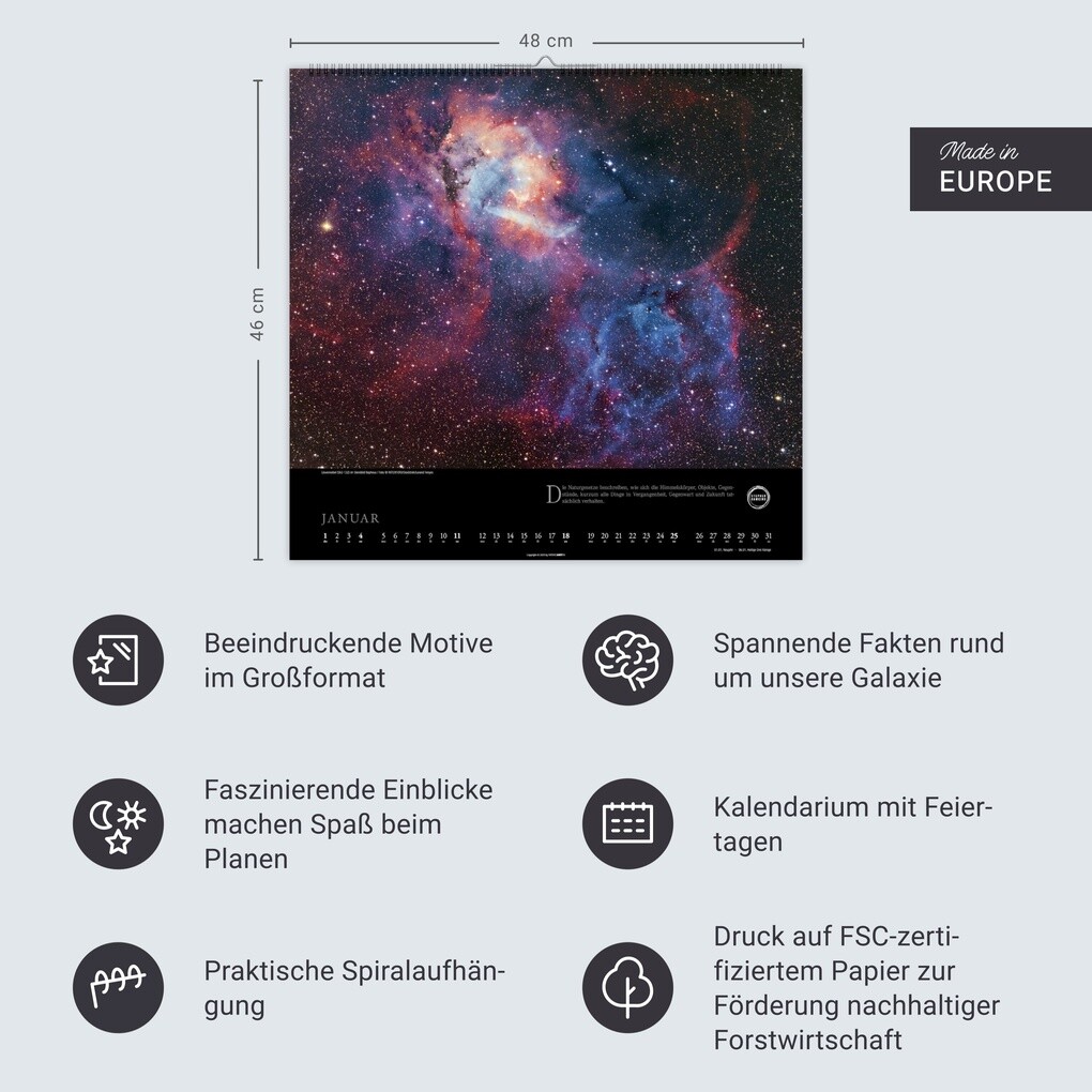Weitere Ansicht: Stephen Hawking Kalender 2026