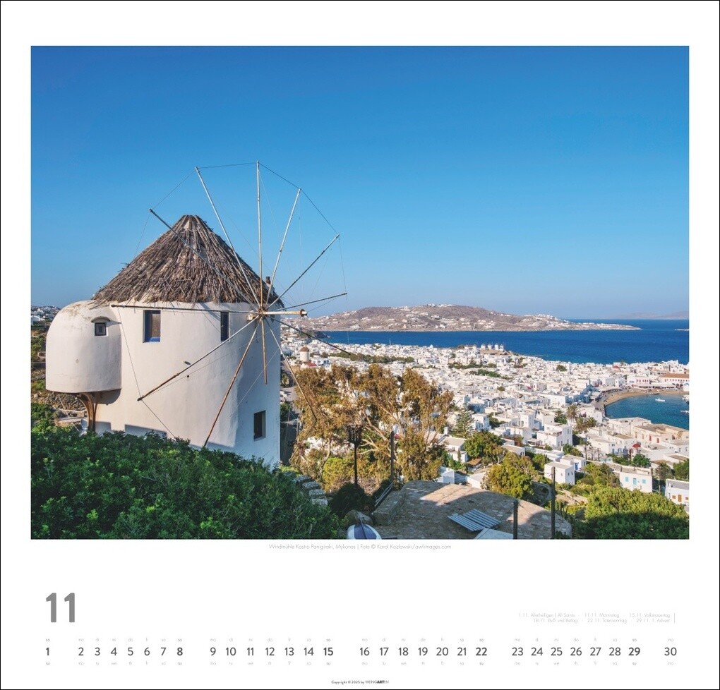 Weitere Ansicht: Griechische Inseln Kalender 2026 - Im Land der Götter