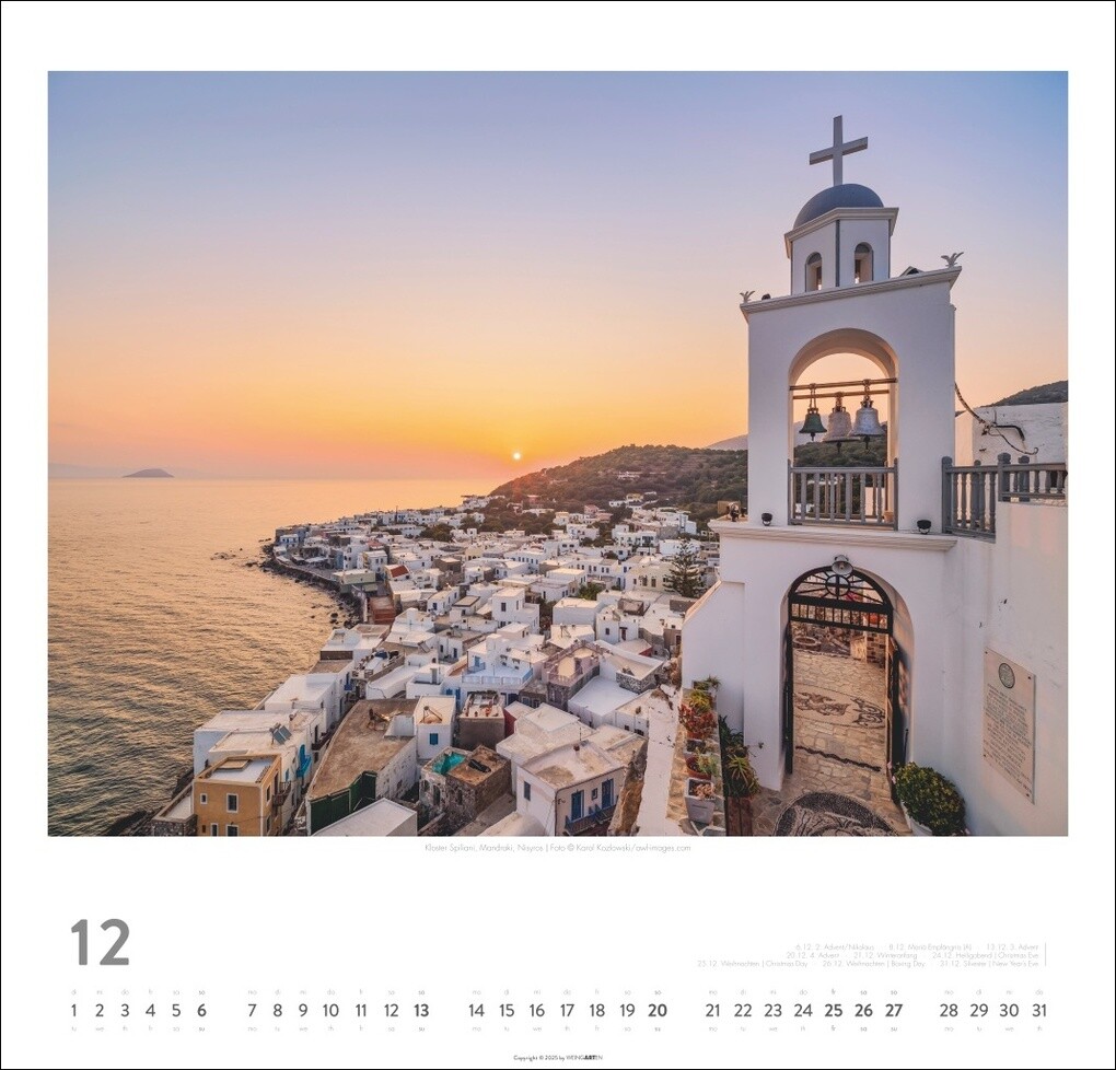 Weitere Ansicht: Griechische Inseln Kalender 2026 - Im Land der Götter