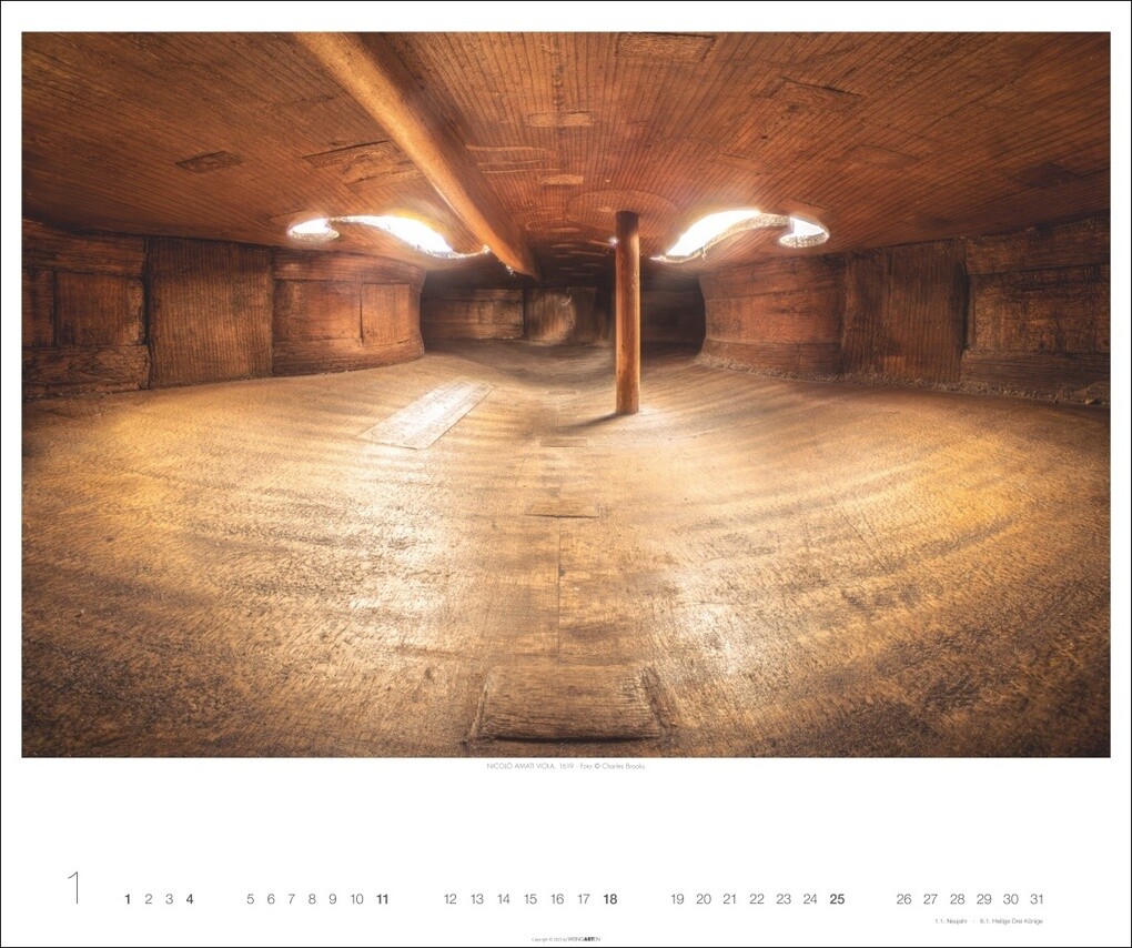Weitere Ansicht: Architecture in Music Kalender 2026 - Musikinstrumente von innen