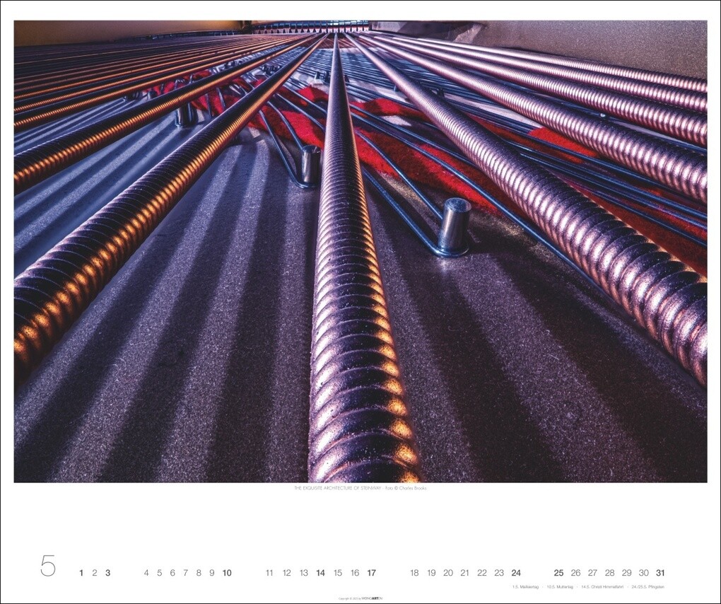 Weitere Ansicht: Architecture in Music Kalender 2026 - Musikinstrumente von innen