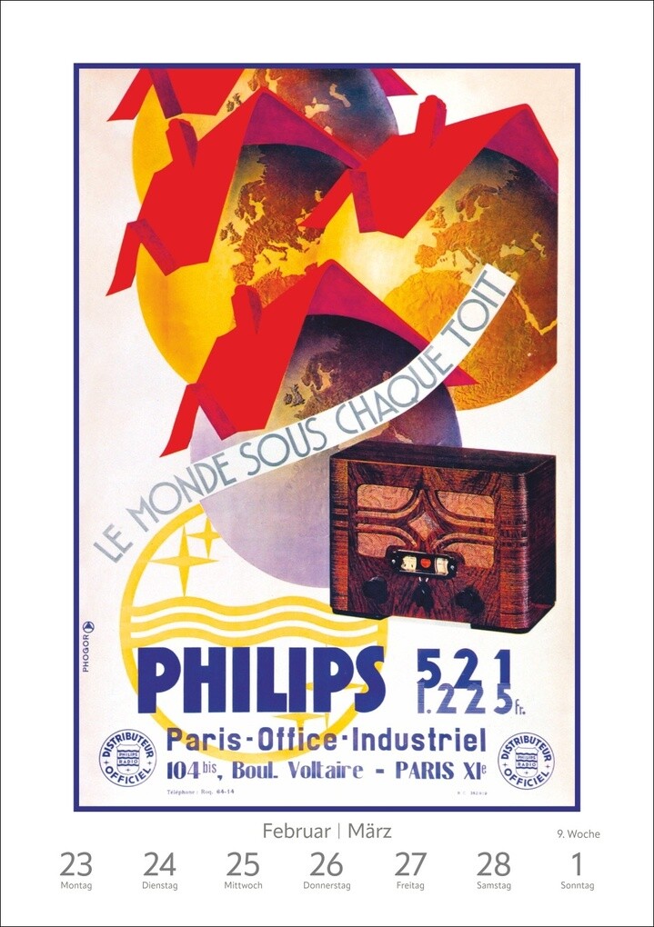 Weitere Ansicht: Alles Reklame! Wochen-Kulturkalender 2026 - 53 nostalgische Werbeplakate