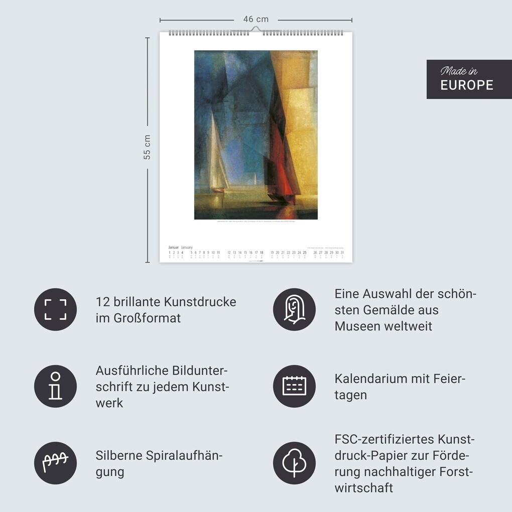 Weitere Ansicht: Lyonel Feininger Kalender 2026 | Lyonel Feininger