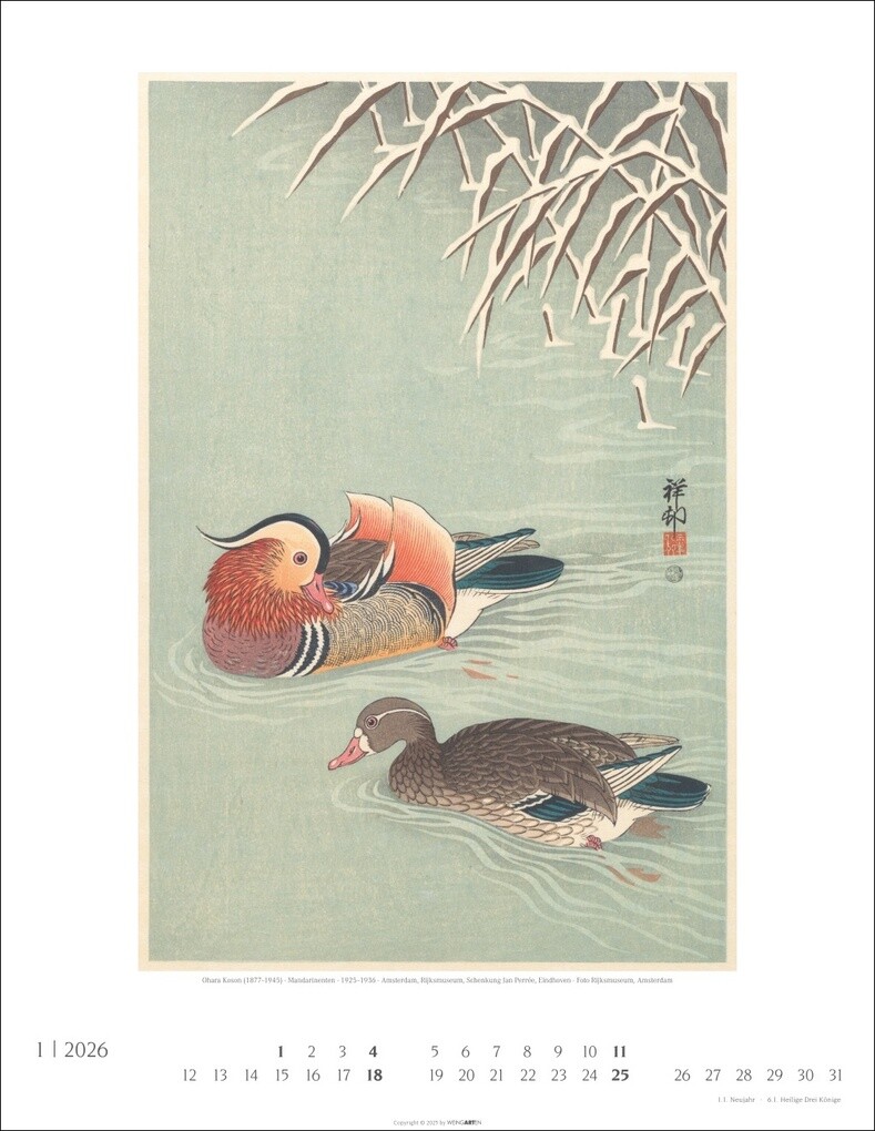 Weitere Ansicht: Japan Art Kalender 2026 - Die Kunst des Farbholzsschnitts