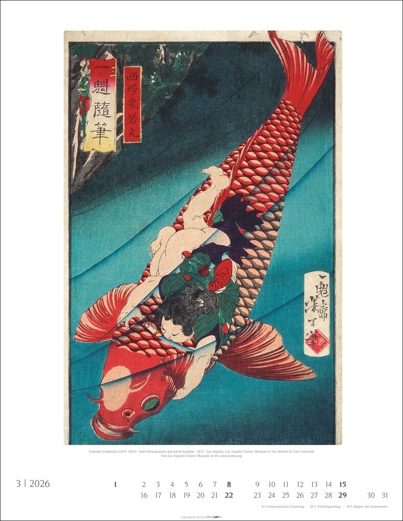 Weitere Ansicht: Japan Art Kalender 2026 - Die Kunst des Farbholzsschnitts