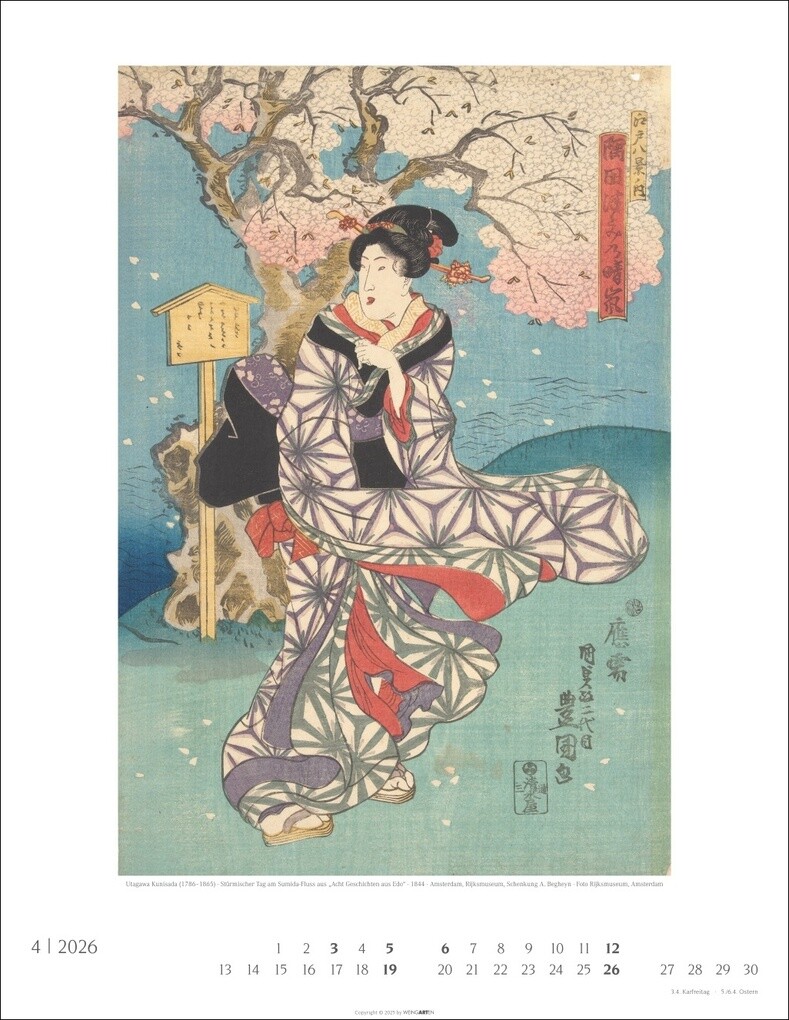 Weitere Ansicht: Japan Art Kalender 2026 - Die Kunst des Farbholzsschnitts