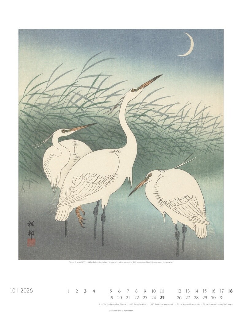 Weitere Ansicht: Japan Art Kalender 2026 - Die Kunst des Farbholzsschnitts
