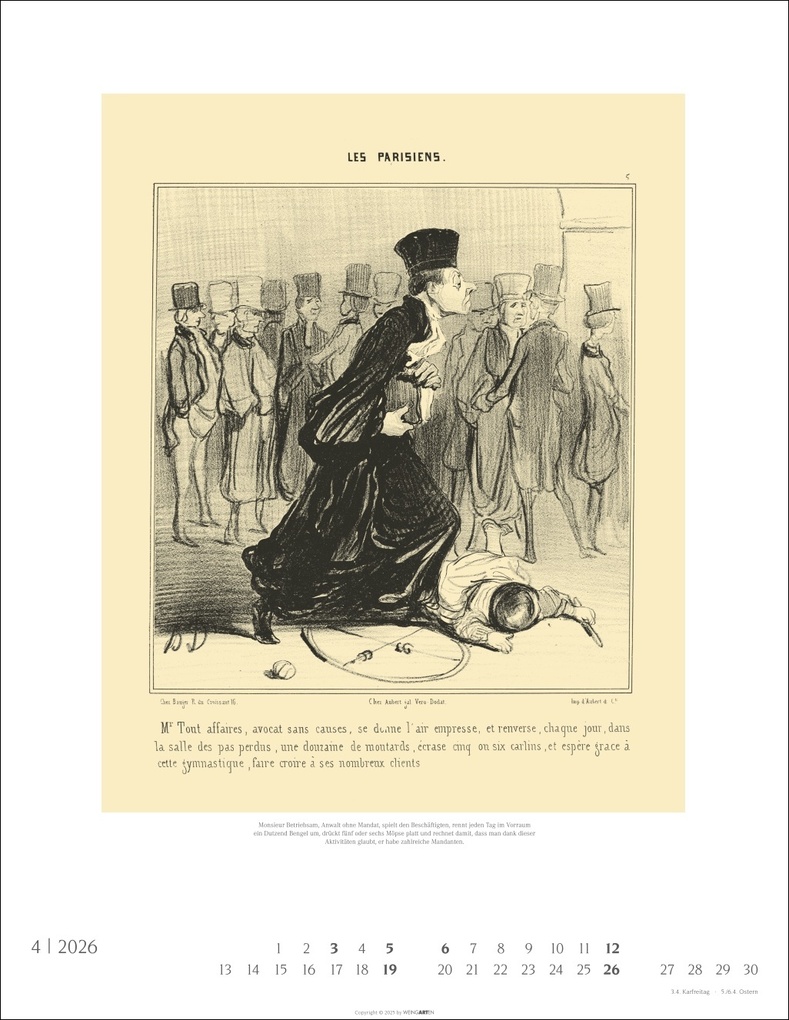 Weitere Ansicht: Honoré Daumier: Die Juristen Kalender 2026