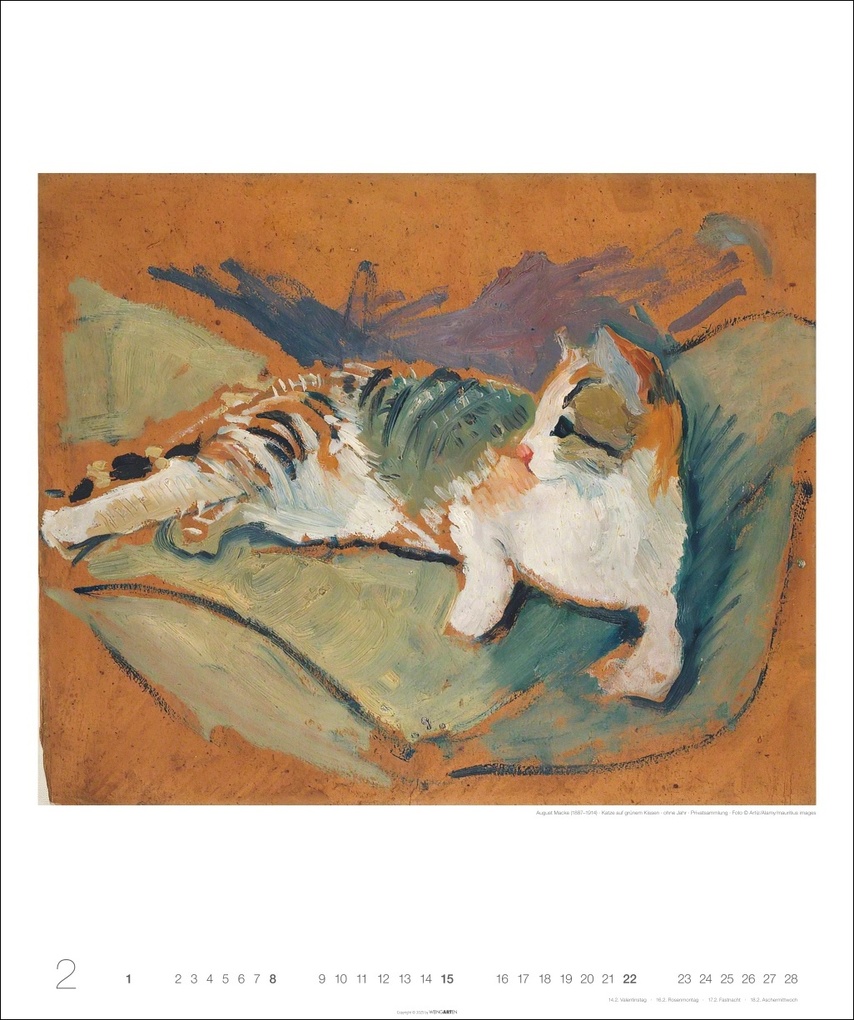 Weitere Ansicht: Katzen in der Kunst Edition Kalender 2026