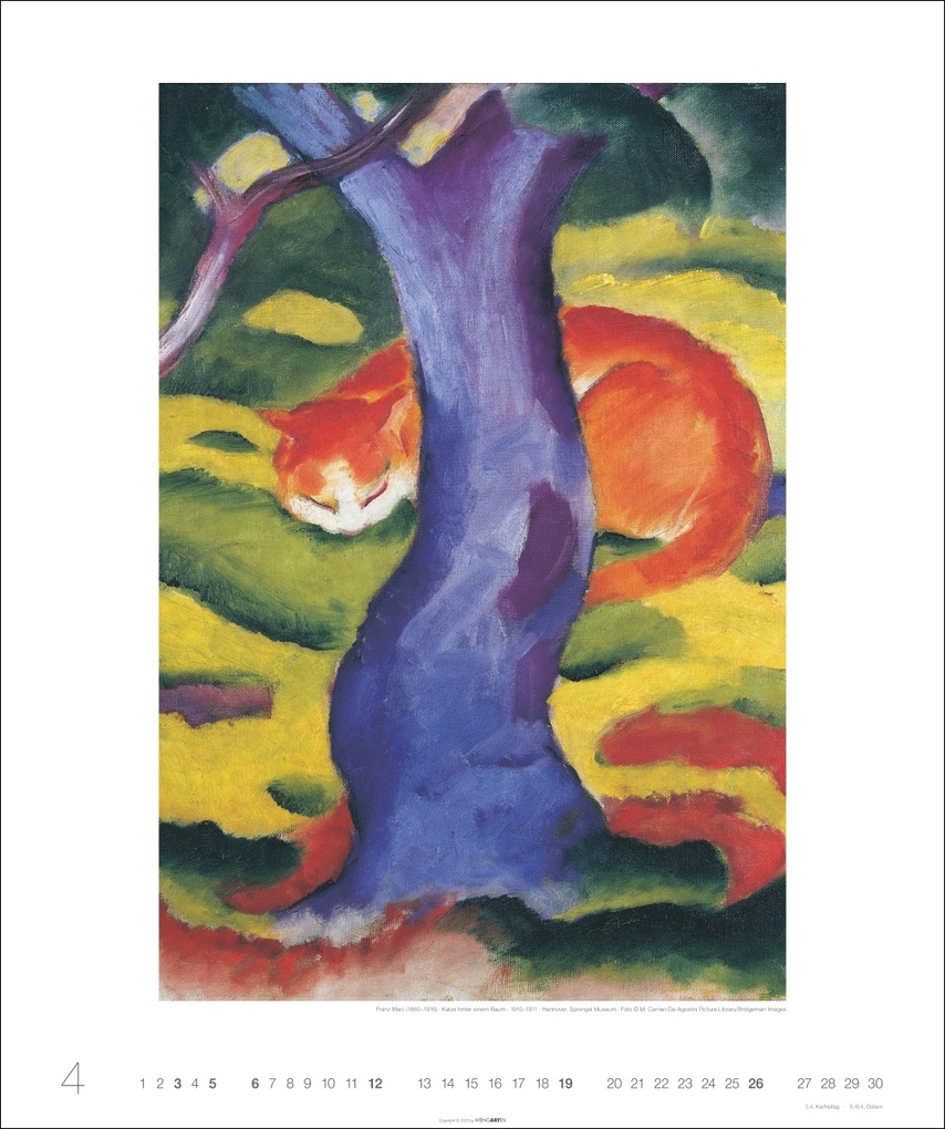 Weitere Ansicht: Katzen in der Kunst Edition Kalender 2026