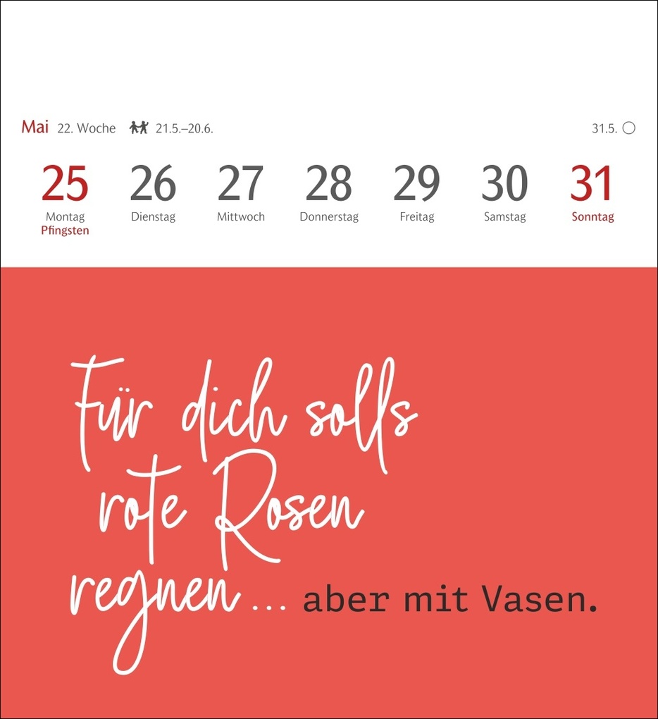 Weitere Ansicht: Typo-Sprüche-Kalender Postkartenkalender 2026 - Mit 53 Postkarten