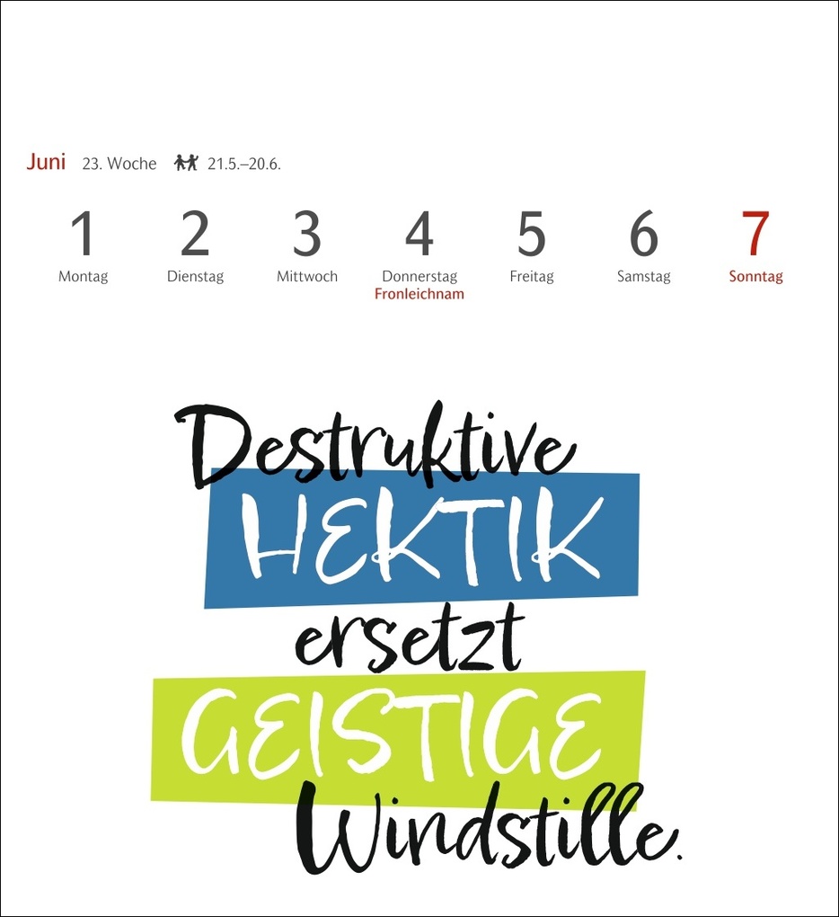 Weitere Ansicht: Typo-Sprüche-Kalender Postkartenkalender 2026 - Mit 53 Postkarten