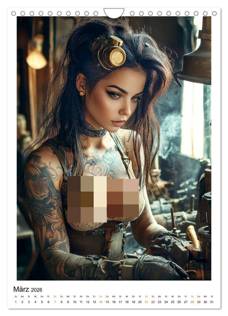Weitere Ansicht: Tattoo Schönheiten - erotische Eleganz (Wandkalender 2026 DIN A4 hoch), CALVENDO Monatskalender | Peter Roder, Calvendo
