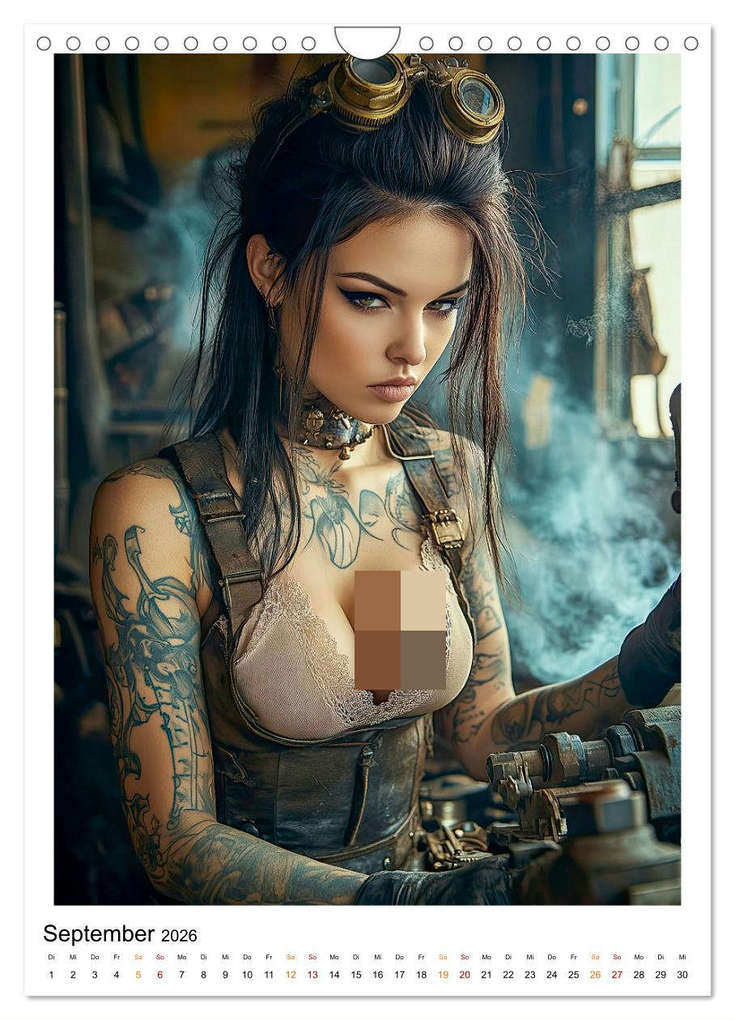 Weitere Ansicht: Tattoo Schönheiten - erotische Eleganz (Wandkalender 2026 DIN A4 hoch), CALVENDO Monatskalender | Peter Roder, Calvendo