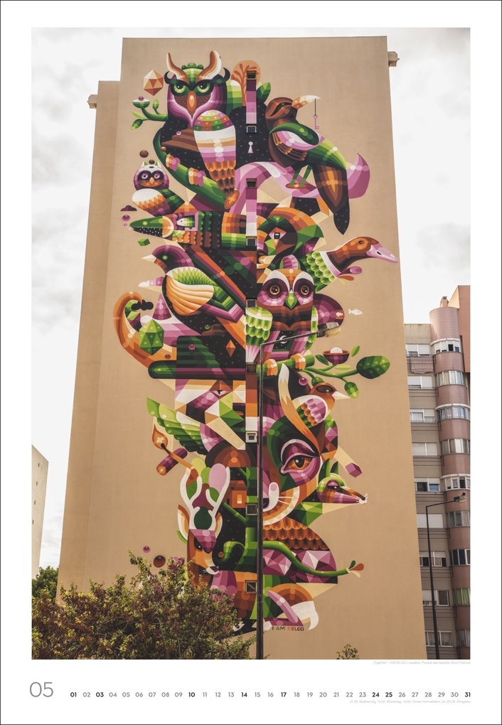 Weitere Ansicht: Streetart Posterkalender 2026