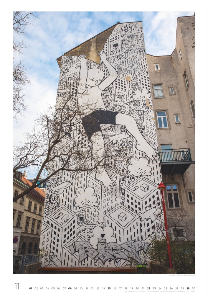 Weitere Ansicht: Streetart Posterkalender 2026