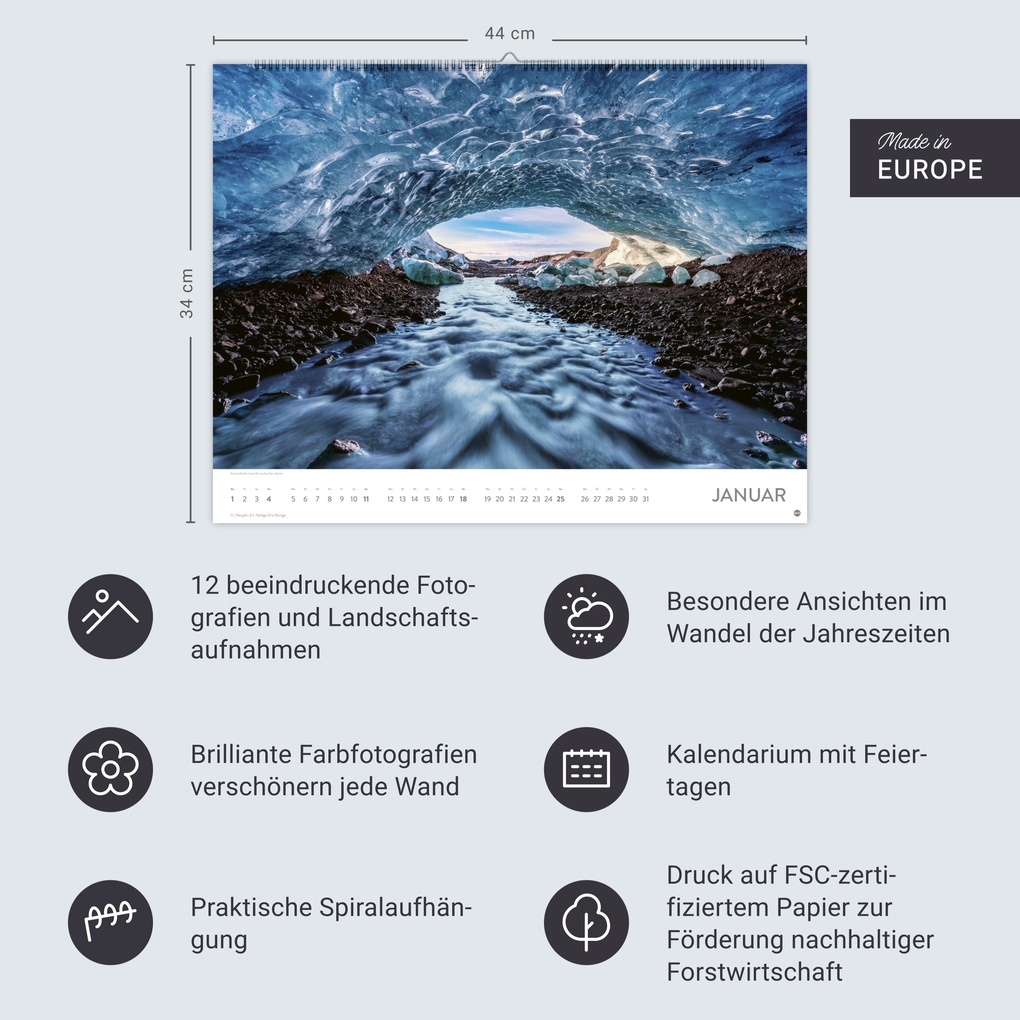 Weitere Ansicht: Orte der Kraft Posterkalender 2026