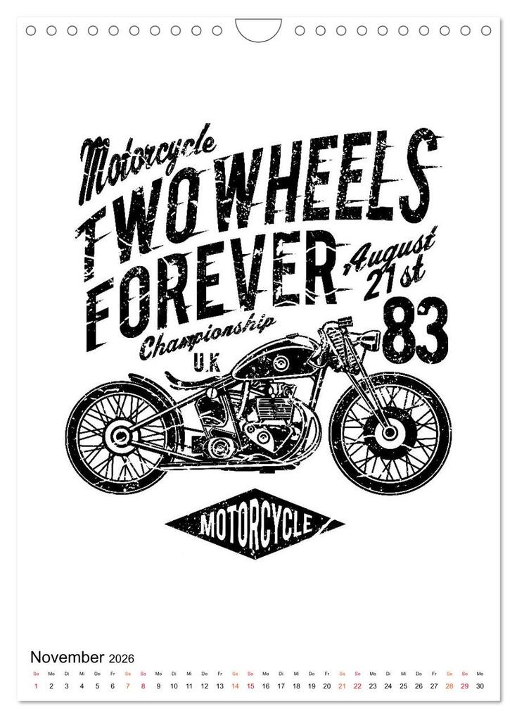 Weitere Ansicht: Motorrad - nostalgische Poster (Wandkalender 2026 DIN A4 hoch), CALVENDO Monatskalender | Peter Roder, Calvendo