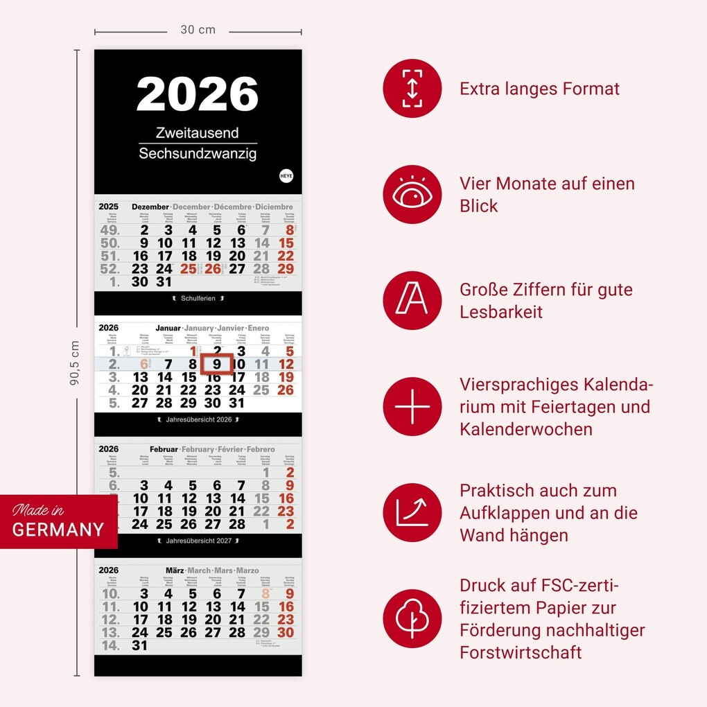 Weitere Ansicht: 4-Monatsplaner 2026