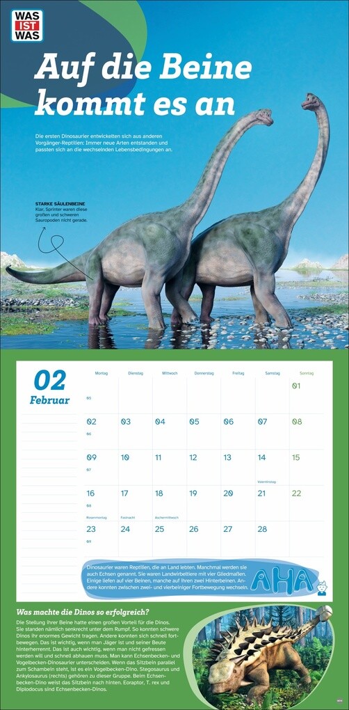 Weitere Ansicht: WAS IST WAS Dinosaurier Broschurkalender 2026
