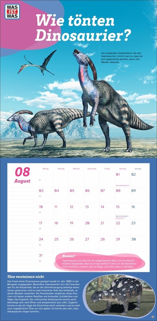 Weitere Ansicht: WAS IST WAS Dinosaurier Broschurkalender 2026