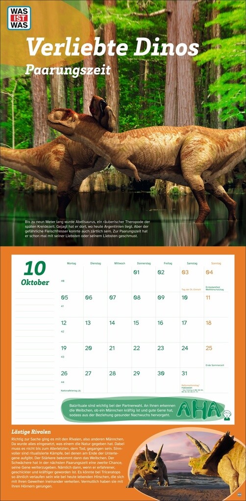 Weitere Ansicht: WAS IST WAS Dinosaurier Broschurkalender 2026