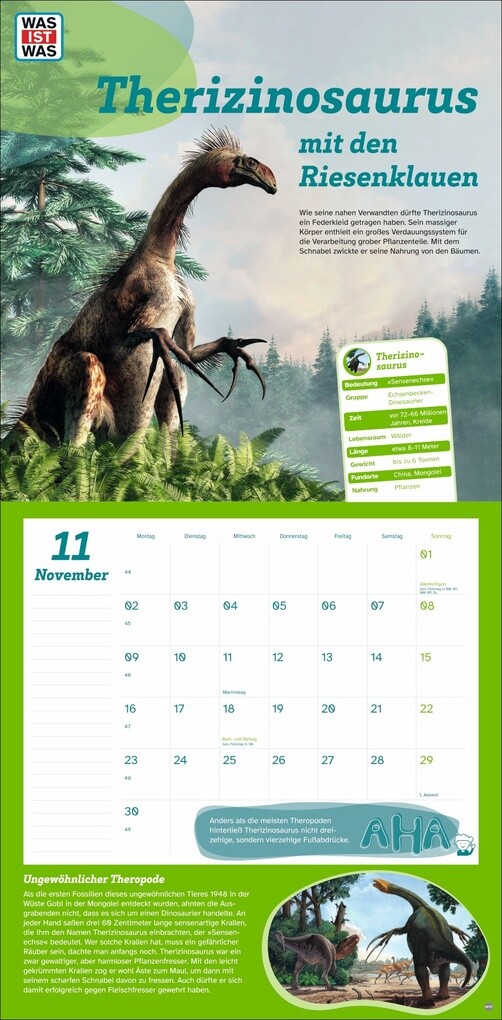 Weitere Ansicht: WAS IST WAS Dinosaurier Broschurkalender 2026
