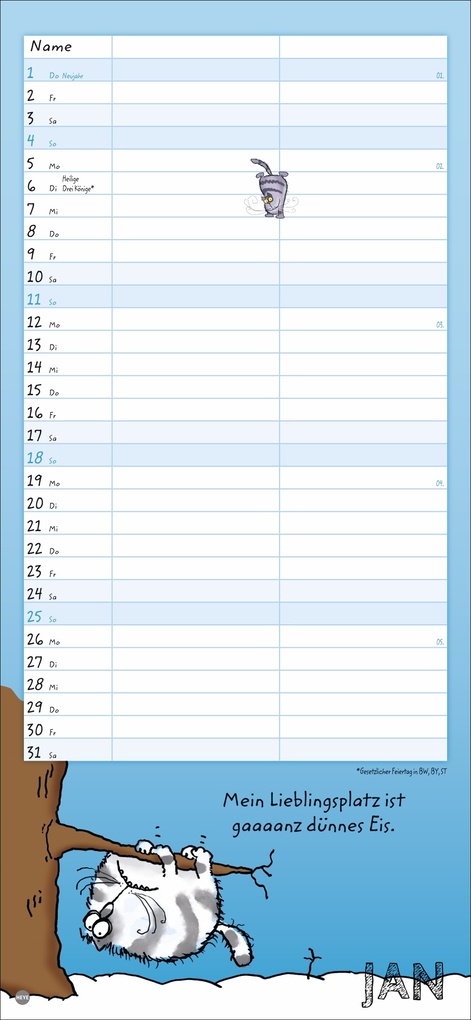 Weitere Ansicht: Catzz Planer für zwei 2026 | Alexander Holzach