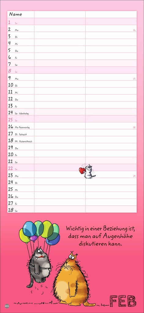 Weitere Ansicht: Catzz Planer für zwei 2026 | Alexander Holzach