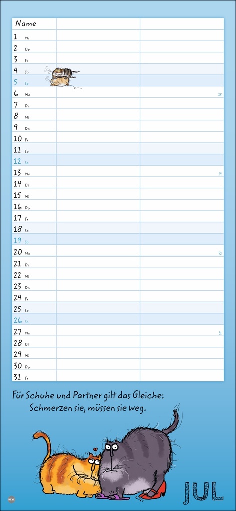 Weitere Ansicht: Catzz Planer für zwei 2026 | Alexander Holzach