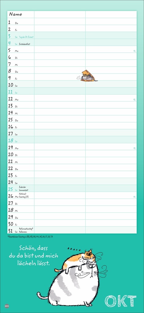 Weitere Ansicht: Catzz Planer für zwei 2026 | Alexander Holzach