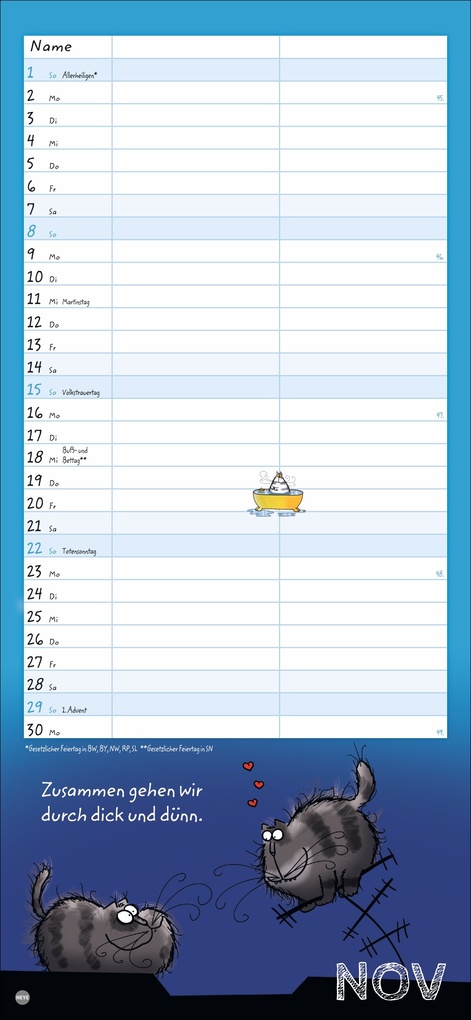 Weitere Ansicht: Catzz Planer für zwei 2026 | Alexander Holzach