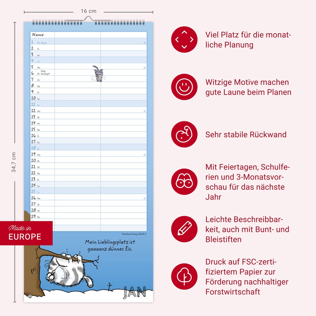 Weitere Ansicht: Catzz Planer für zwei 2026 | Alexander Holzach