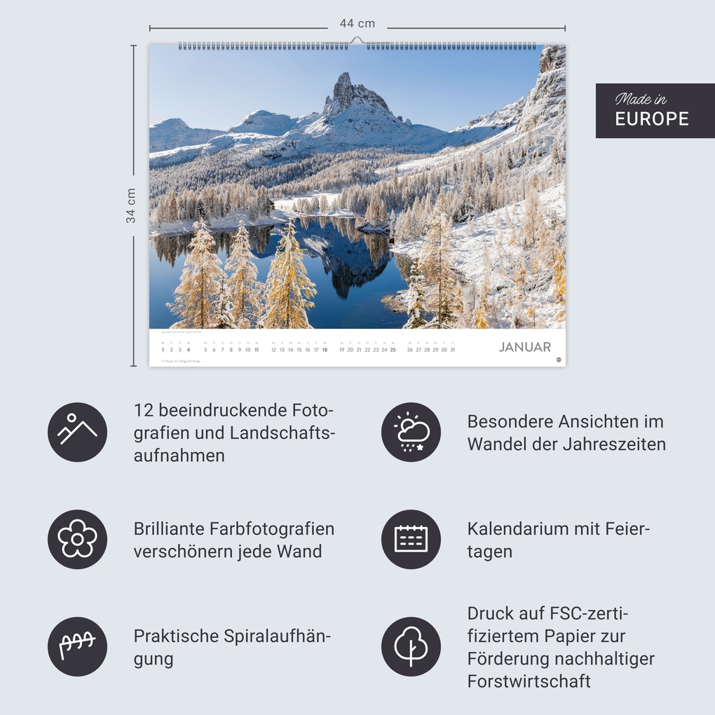 Weitere Ansicht: Seeblicke Posterkalender 2026