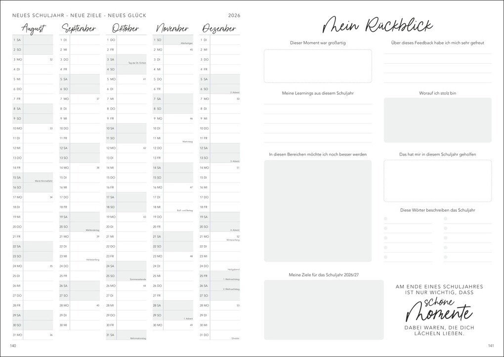 Weitere Ansicht: Lehrerkalender 2026