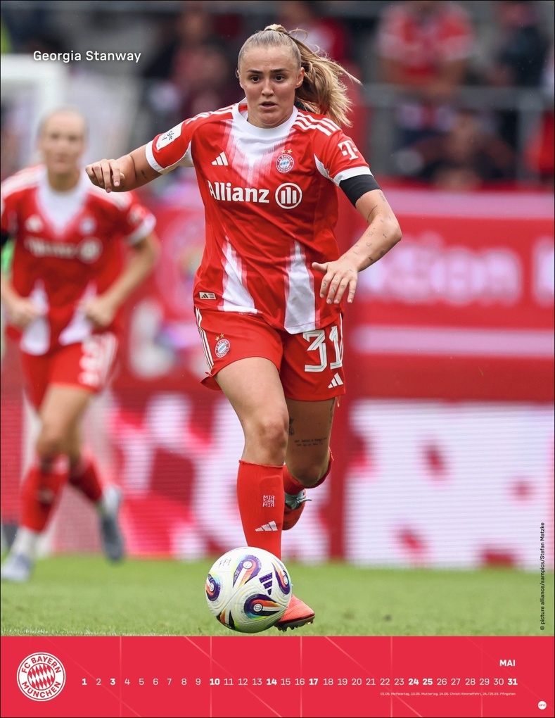 Weitere Ansicht: FC Bayern München Frauen Posterkalender 2026