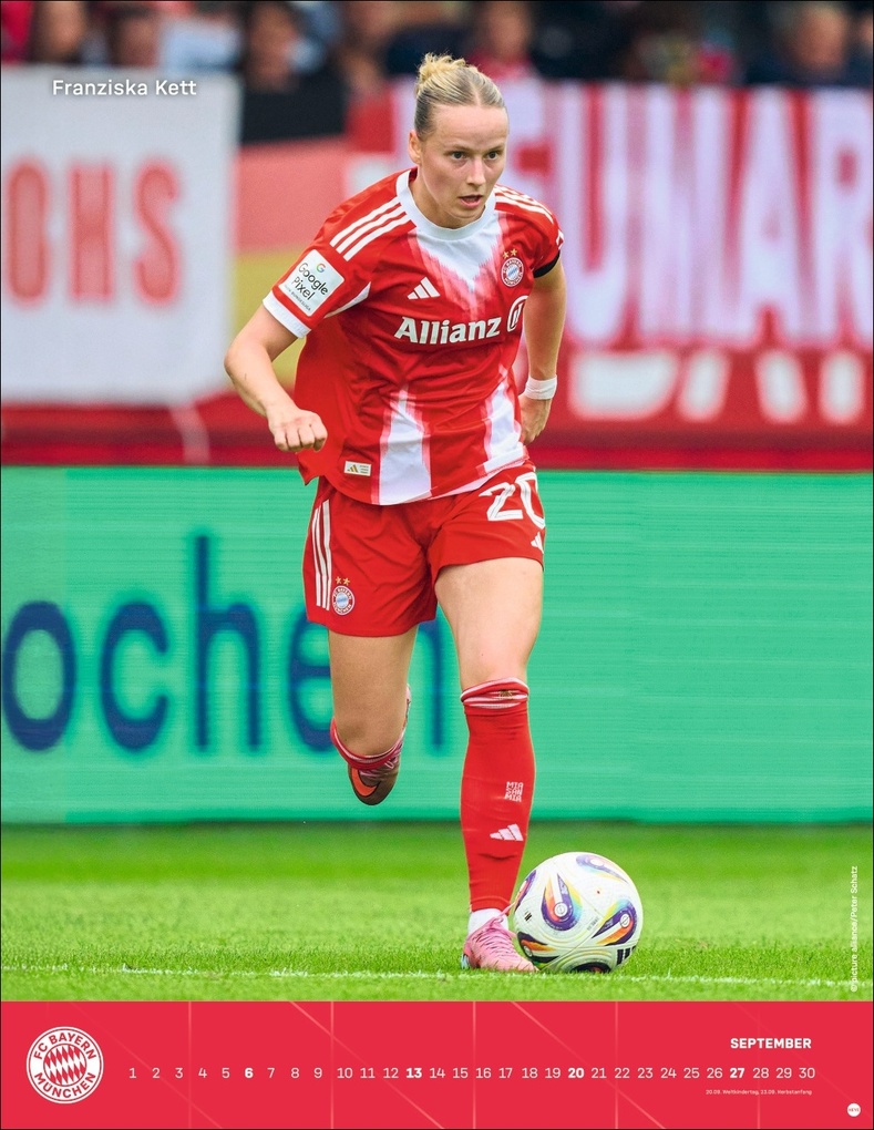 Weitere Ansicht: FC Bayern München Frauen Posterkalender 2026