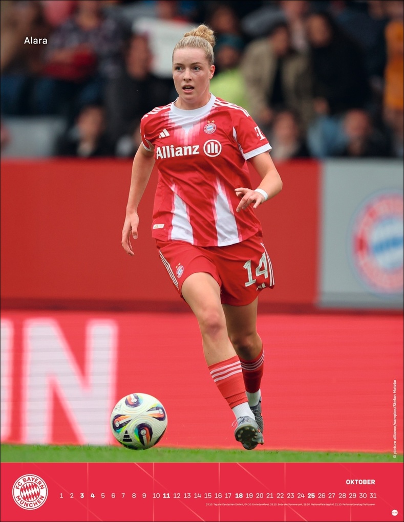 Weitere Ansicht: FC Bayern München Frauen Posterkalender 2026