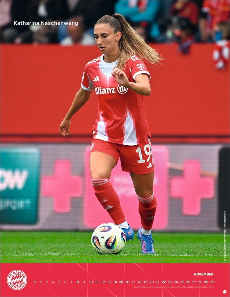 Weitere Ansicht: FC Bayern München Frauen Posterkalender 2026