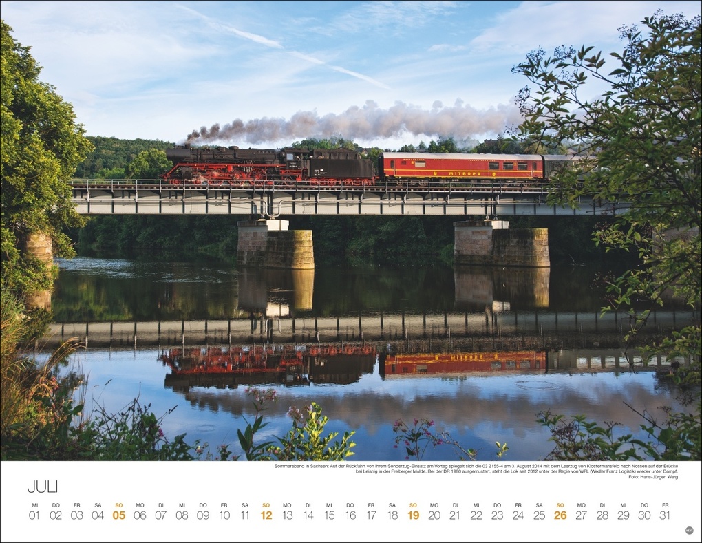 Weitere Ansicht: Feurige Dampfloks Posterkalender 2026