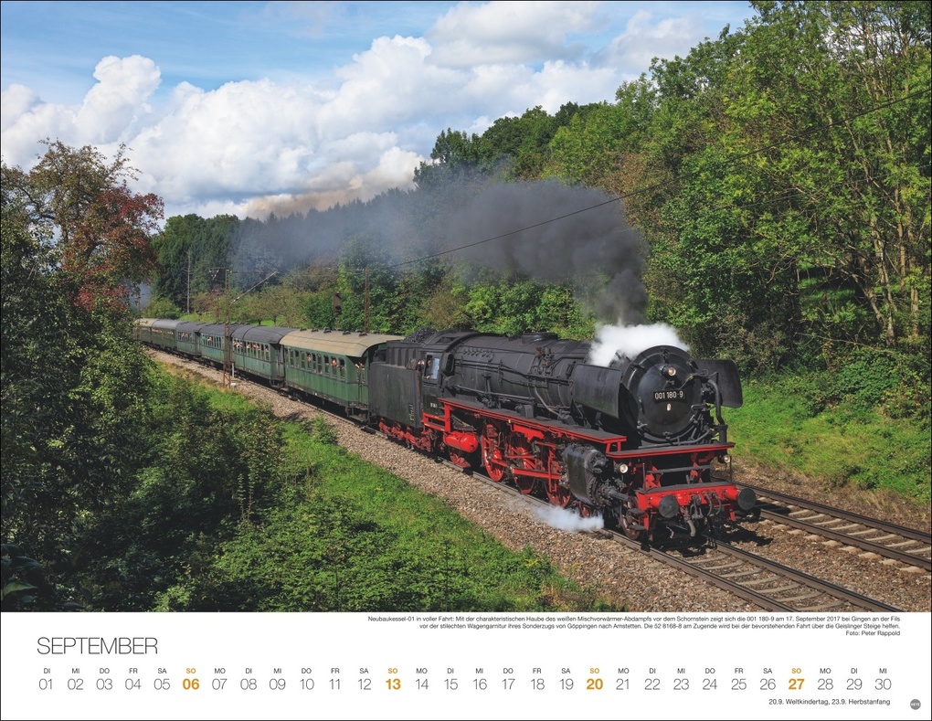 Weitere Ansicht: Feurige Dampfloks Posterkalender 2026