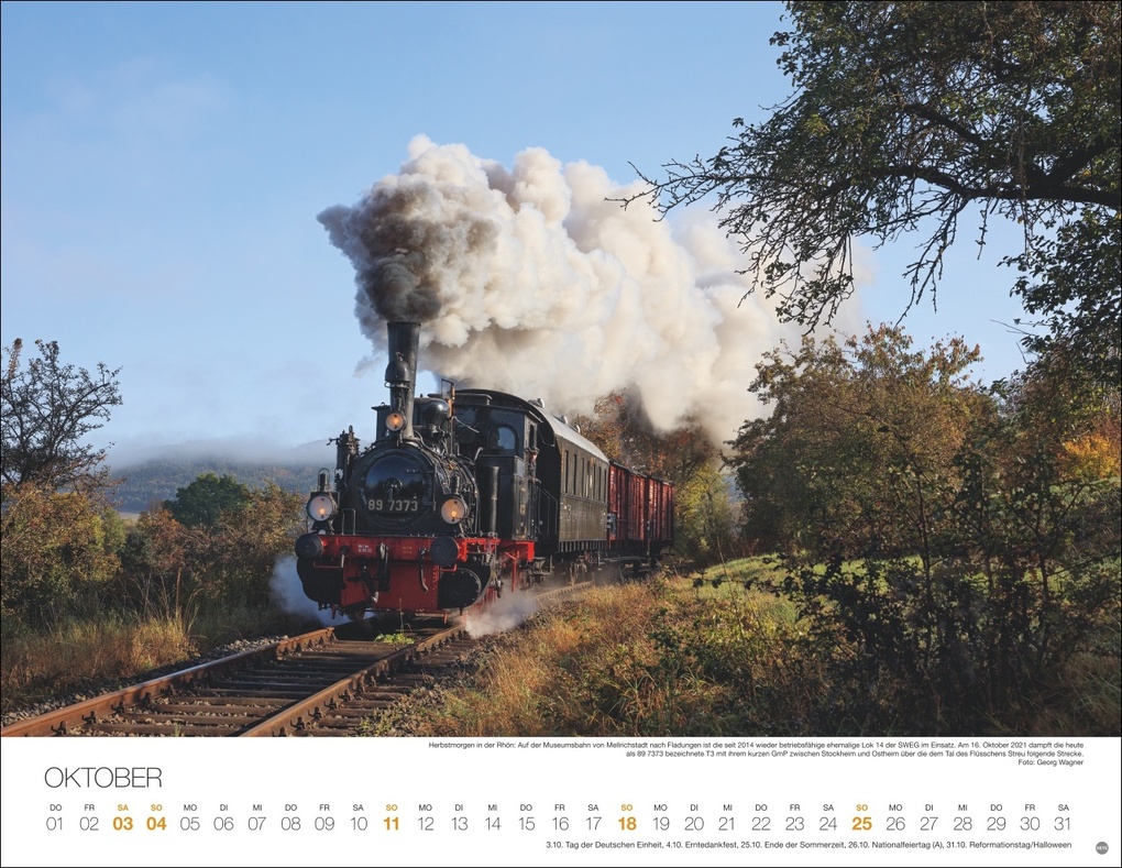 Weitere Ansicht: Feurige Dampfloks Posterkalender 2026