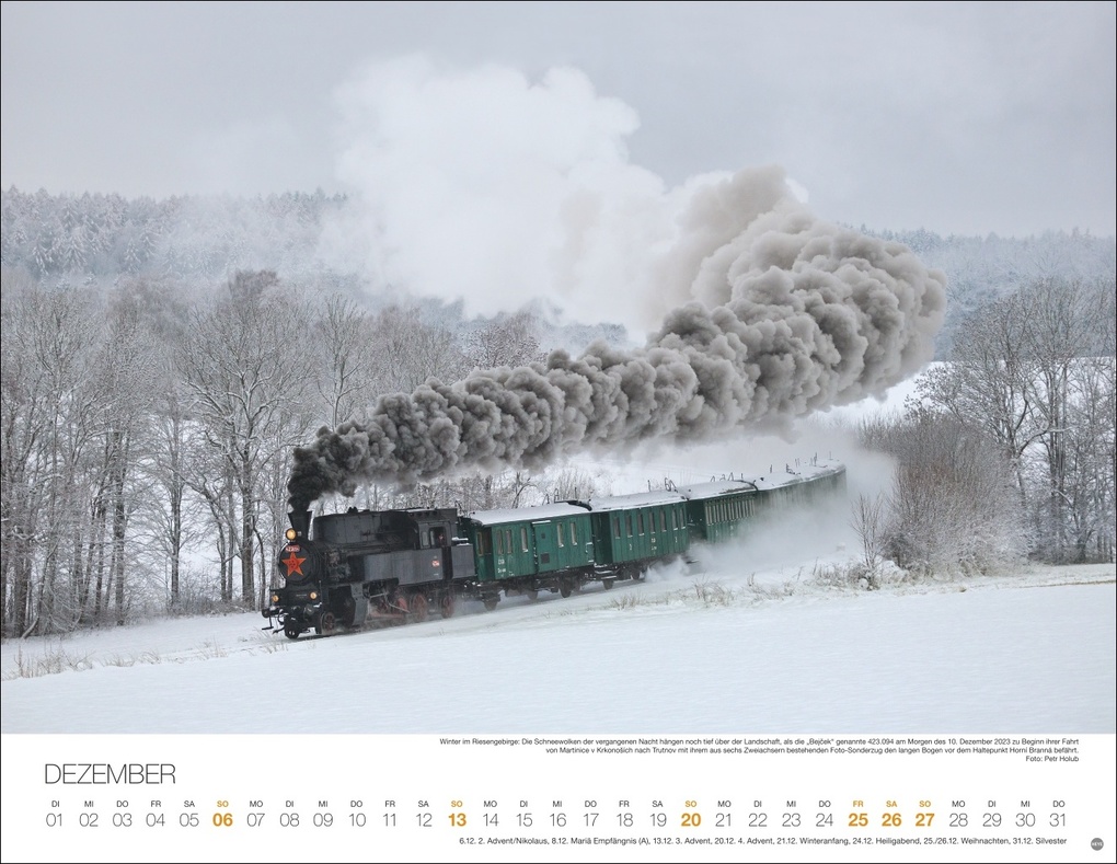 Weitere Ansicht: Feurige Dampfloks Posterkalender 2026