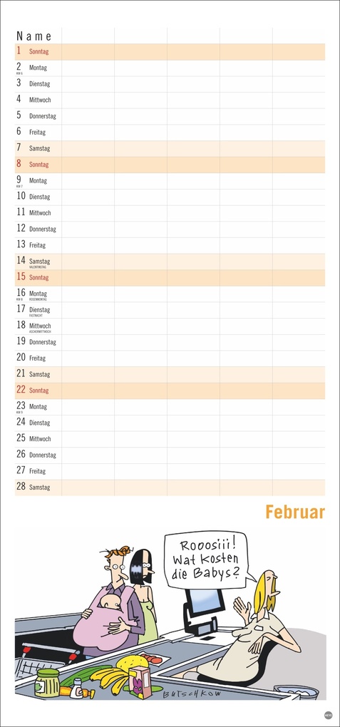 Weitere Ansicht: Peter Butschkow: Familienplaner 2026 | Peter Butschkow