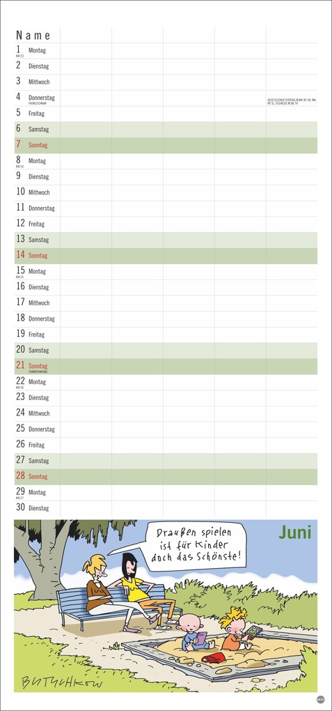 Weitere Ansicht: Peter Butschkow: Familienplaner 2026 | Peter Butschkow